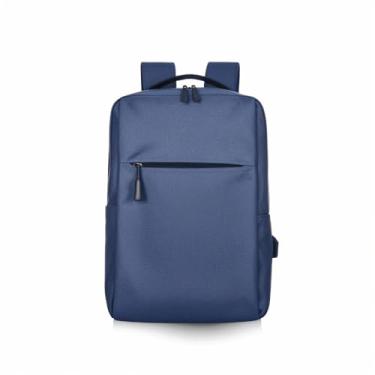 Imagem de Kit Mochila Style Executiva para Notebook 15.6" com Entrada USB e Fone Bluetooth i11Incluso (AZUL)