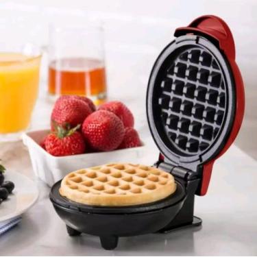 Imagem de Máquina De Waffles Elétrica Portátil Antiaderente Assadeira Compacta -