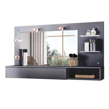 Imagem de Penteadeira Camarim Arisa Preto Mobler