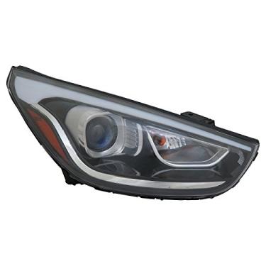 Imagem de TYC Conjunto de farol direito compatível com Hyundai Tucson 2014-2015