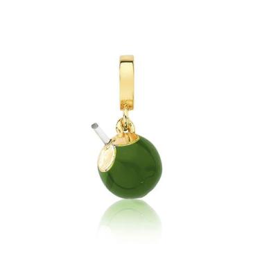 Imagem de Charm Coco Esmaltado Revestido em Ouro - VL ACCESSOIRES