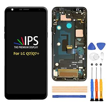 Imagem de A-MIND Para LG Q7/ Q7+ Tela LCD sensível ao toque digitalizador de substituição com montagem de moldura para LG Q7 LMQ610EM/NM/YM/ZM/YN Q720L/S/K / Q7A Q7 Alpha LMQ610FS / Q7+ Q7 Plus Q725L/K/S