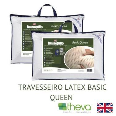 Imagem de 2 Travesseiros Látex Basic Queen - 15cm - Dunlopillo