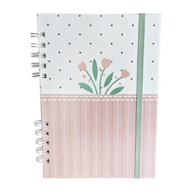 Imagem de Caderno Wire-O A5 - Coleção Anotei Aqui - 80 folhas - Billie.Co, Rosa 