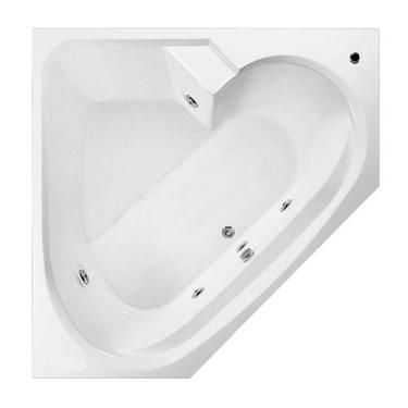 Imagem de Banheira de Canto Curvelo com hidro em acrílico - Brasil Banheiras, 1,