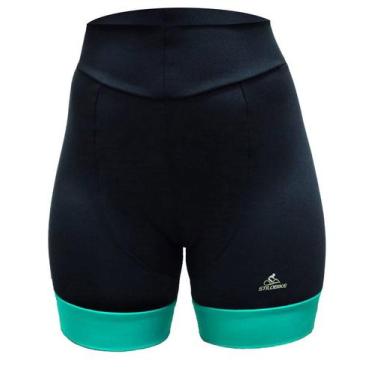 Imagem de Bermuda Ciclismo Stilo Bike Colors Feminina Verde, M, Verde, Feminino