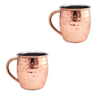 Imagem de Canecas (2)  de inox para Moscow mule cor bronze - MIMO