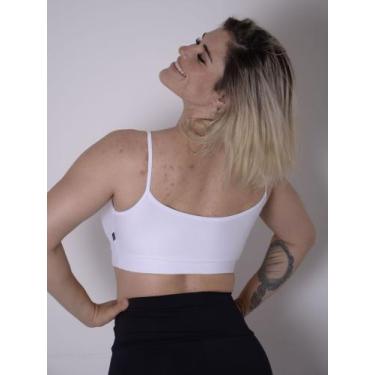 Imagem de Top cross Poliamida Malibu Fitness, top  com Bojo ideal para praticas 