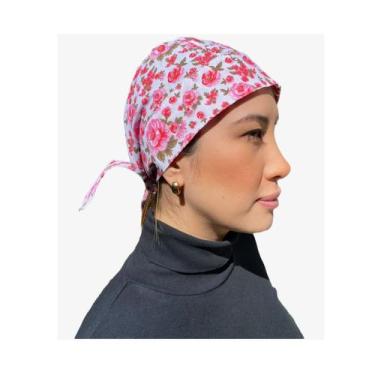 Imagem de Bandana Floral - Tricoline tamanho unico - Divertida - Utensilios do C