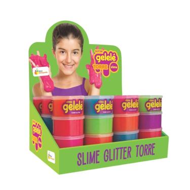 Imagem de Slime Gelele Glitter Torre 12 Unidades 196g