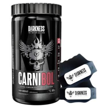 Imagem de Carnibol Isolado Hidro 900g Chocolate Luva Branco - Darkness