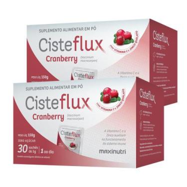 Imagem de Kit 2 Cisteflux Cranberry Auxilia Sistema Imune 30 Saches 5g - Maxinut