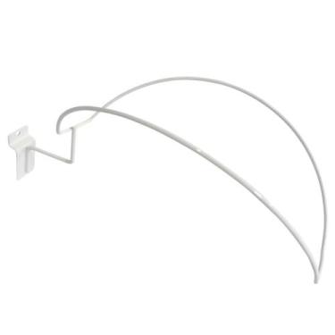 Imagem de Kit com 50 Suporte De Boné Para Painel Canaletado Branco - Bedetti, Br