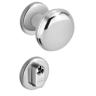 Imagem de Fechadura BOUCLE 55mm Externa Cromada Zamack Imab Conjunto