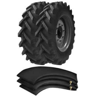Imagem de Kit 2 Pneus Trator Agricola Agrale Rural 750-16 (7.50-16) Frontiera 8l