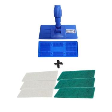 Imagem de Suporte Lt Limpa Tudo + 6 Fibras: Kit Completo Para Limpeza - STAR CLE