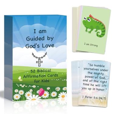 Imagem de XiQiCYun Christian Biblical Affirmation Cards for Kids, 52 Bible Verse & Prayer Cards, Ideal Scripture Memory Gifts for Boys and Girls, Perfect for Teens Bible Study & Encouragement