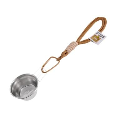 Imagem de oshhni Copo de acampamento para pesca, tigela de isca, acessórios de pesca, caixa de comida para peixes para acampamento e caça, Cáqui