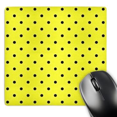 Imagem de 3dRose Mouse pad LLC 20 x 20 x 0,63 cm, bolinhas inspiradas em abelha em amarelo e preto - Arte (mp_53535_1)