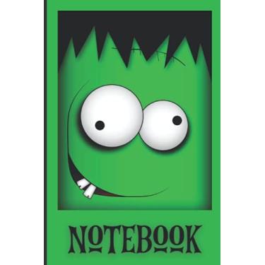 Imagem de Frankenstein Lined Notebook: 6 x 9 inches | 120 Pages of Blank Lined Paper | Includes Numbered Pages & Table of Contents | Great Halloween Party Favor ... Teachers to use as Journal | Green Cover
