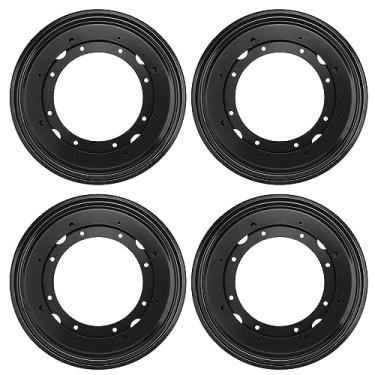 Imagem de GENHAKON 4 Peças 9" Preto Lazy Susan Placa de Rolamento de Plataforma Giratória, Base de Rolamentos Lazy Susan, Ferragens Lazy Susan, Fácil Instalação, Construção de Metal Sólido, (4 Peças, Preto)