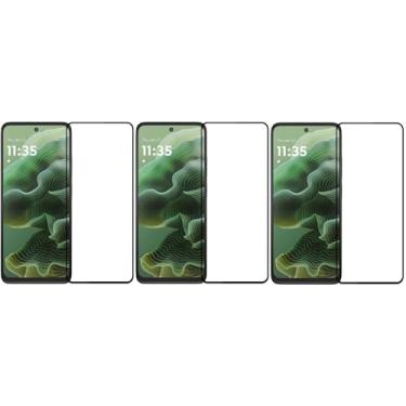 Imagem de Combo 3x Película De Vidro Anti Risco Temperada 3D 9D Para Motorola Moto G75 / Moto G35