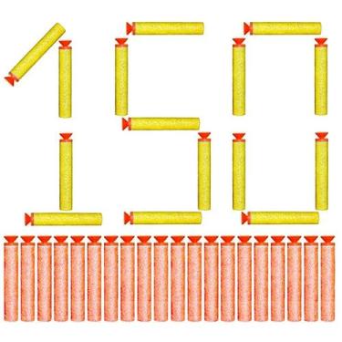 Imagem de Kit 150 Munições p/ Arminha de Brinquedo Lançador Nerf Ponta de Ventos