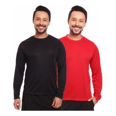 Imagem de Kit 2 Camisas Térmica Proteção Solar Frio E Calor Envio Já - MC Digita