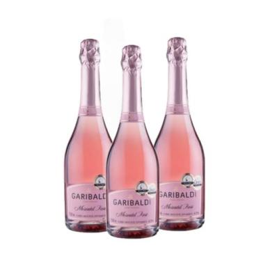 Imagem de Espumante Moscatel Rosé Garibaldi 750 ml - Kit 3 garrafas - Vinícola G