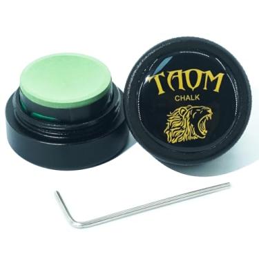 Imagem de TAOM Giz redondo para tacos de sinuca, giz de bilhar portátil com mini suporte magnético de giz de piscina, caixa de giz para bastão de bilhar, ferramenta de ponta de bilhar, acessórios de sinuca