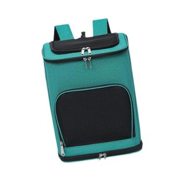 Imagem de Bothyi Gato mochila transportadora leve fecho de zíper superior pet transportando mochila respirável oxford para caminhadas viagem pesca acampamento, Verde
