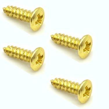 Imagem de KIT 4 Parafuso 2.5x10 Dourado para escudo de guitarra baixo - SPIRIT