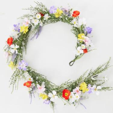 Imagem de Clycaloor Guirlanda de Eucalipto Verde de 6 Pés, Guirlanda de Eucalipto de Primavera para Decoração de Casa, Guirlanda de Casamento para Centros de Mesa e Arranjos Florais de Arco (, Multicolorido)