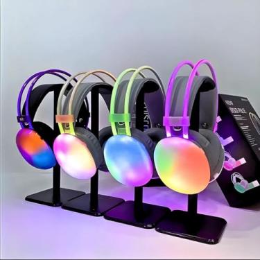 Imagem de Fone De Ouvido rosa Sem Fio Bluetooth V5.3 Com LED