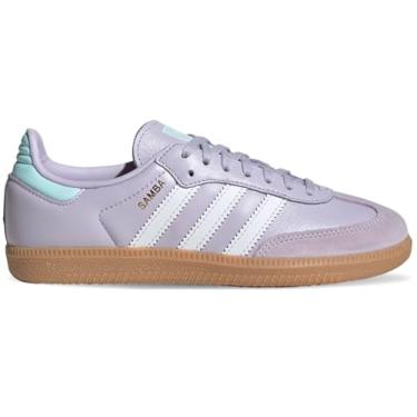 Imagem de adidas Samba OG Criança grande, Roxo, azul-piscina, 37