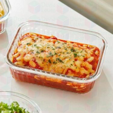 Imagem de Pote Trava Hermético Fit 640ml Ondulado Transparente 6Un - Belo Vidro,