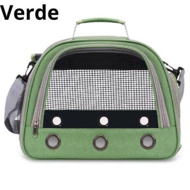 Imagem de Bolsa Mala Gaiola Portátil Para Pássaros Com Poleiro Casa Para Pequeno