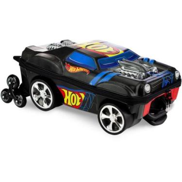 Imagem de Mochila Infantil com Rodinhas HOT Wheels NIGHT Shifter 3D Preto - Dipl