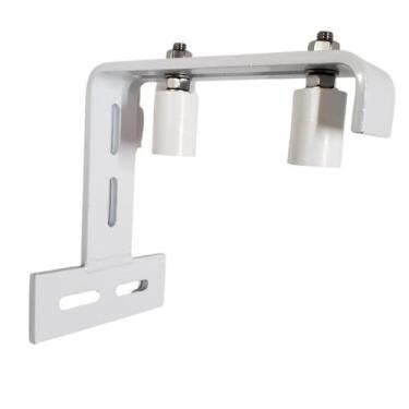 Imagem de Guia superior de portao simples aluminio 2 roletes branco 1.0 - Mk7