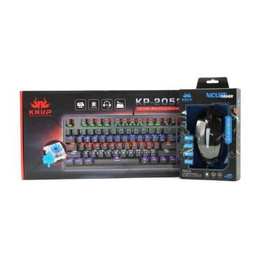 Imagem de Kit Teclado Mecânico Gamer + Mouse Gamer Preto