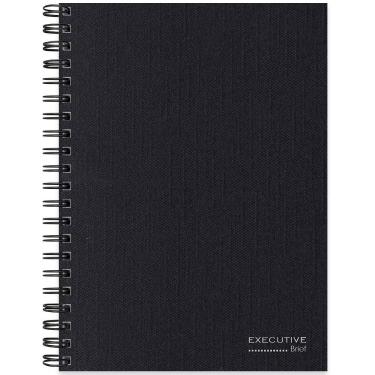 Imagem de Caderno executivo universitário, 160 folhas, Preto Metálico, 2228525, Brief - pt 1 un
