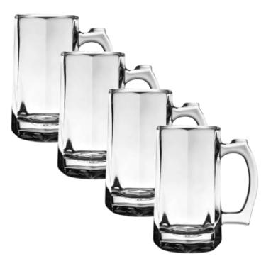 Imagem de Conjunto de 4 Copos para Cerveja e Chopp em Vidro, 370ml