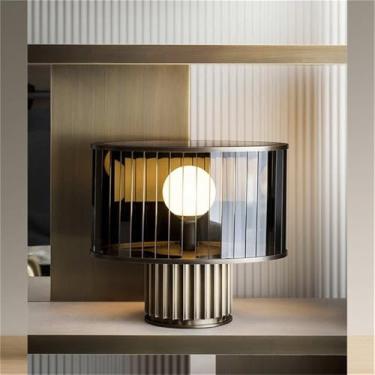 Imagem de Lâmpada de mesa moderna nórdica Moda Criatividade Sala de estar Quarto Estudo Villa Hotel Casa Móveis LED Luzes decorativas (Estilo 55)