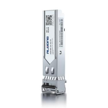 Imagem de Alwong Transceptor SFP 1000BASE-SX, módulo de fibra multimodo SFP 1,25G para LC para Cisco GLC-SX-MMD/SFP-GE-S, Ubiquiti UniFi UF-MM-1G, Mikrotik, Meraki, Netgear AGM731F, D-Link e mais, 1 pacote