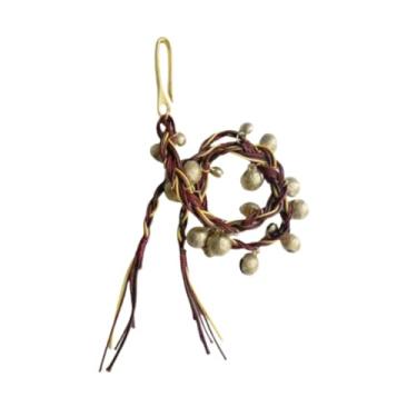 Imagem de YIJU Pandeiro Jinglebell Cymbal Pandeiro Instrumento Musical Acessórios Címbalo Ching Pandeiro Efeito Sino para Crashes Rides, Vermelho