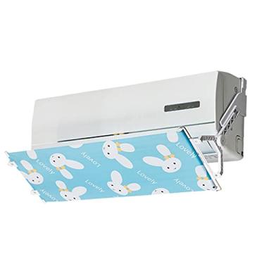 Imagem de Defletor de vento ajustável para ar-condicionado, universal para ar-condicionado de escritório interno, borboleta (coelho)