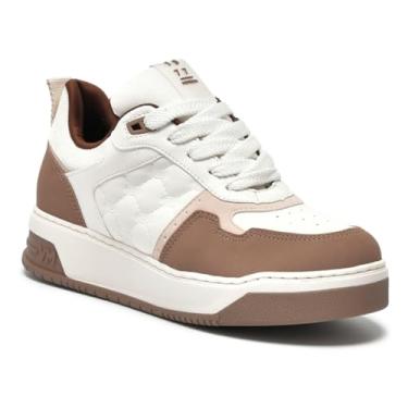 Imagem de Tênis Via Marte Feminino Street Amarrar Sola Alta Moda Skate (Branco, BR, Adulto, Numérico, 34)