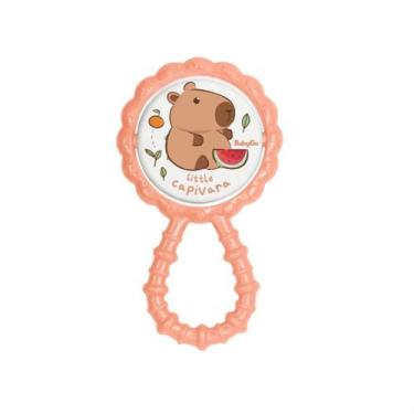 Imagem de Chocalho mordedor Infantil +3 meses - Baby Go - BabyGo, Capivara
