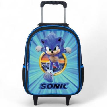 Imagem de Mochila Rodinha Masculina Infantil Escolar Reforçada Grande Criança - 