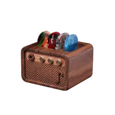 Imagem de Palheta de guitarra CoolGift Mart Walnut Wood Guitarra elétrica